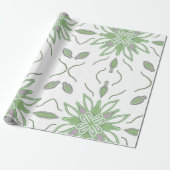 Blumenpapier Geschenkpapier (Ungerollt)