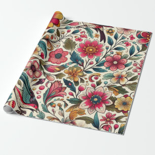 Blumenpapier Geschenkpapier