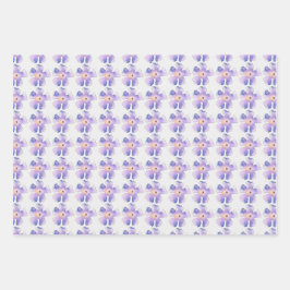 Blumenpapier Geschenkpapier Set