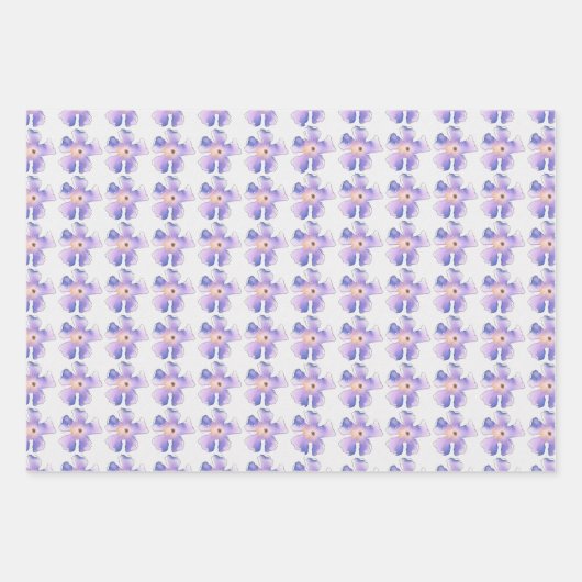 Blumenpapier Geschenkpapier Set (Vorderseite)