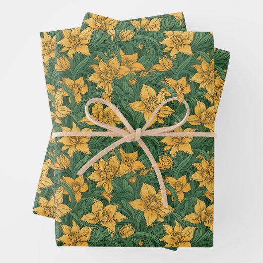 Blumenpapier Geschenkpapier Set (Beispiel)