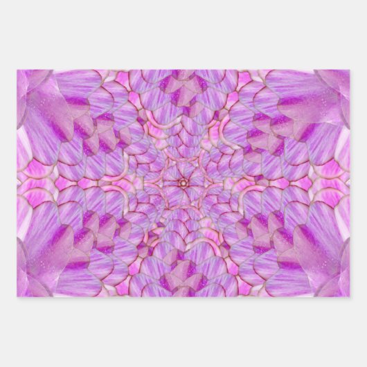 Blumenpapier Geschenkpapier Set (Vorderseite 3)