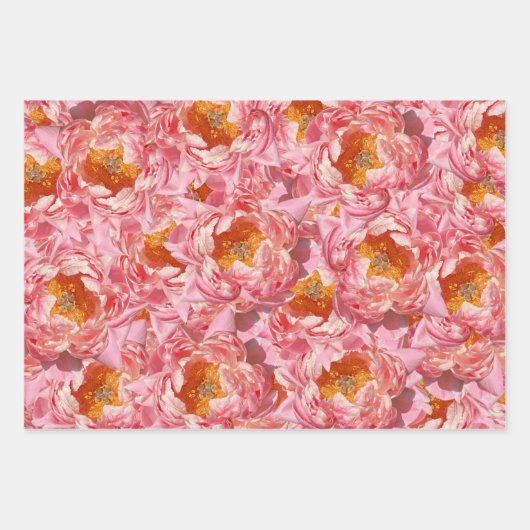 Blumenpapier Geschenkpapier Set (Vorderseite 2)