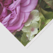 Blumenpapier mit Dahlien und Rose Seidenpapier (Ausschnitt)