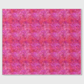 Blumenpapier mit Hot-Pink-Folie Geschenkpapier (Flach)