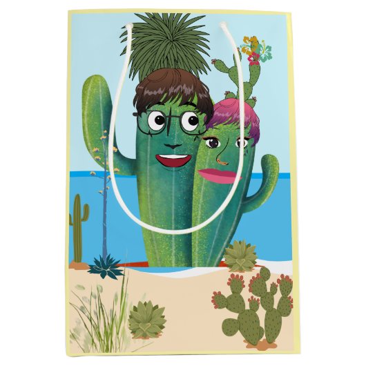 Blumenpapier Mittlere Geschenktüte (Vorderseite)