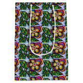 Blumenpapier Mittlere Geschenktüte (Rückseite)