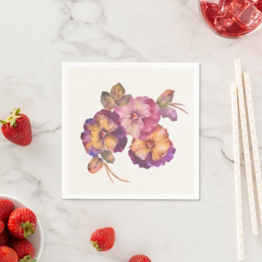 Blumenpapier Napkins Pansy (Set 50) Serviette (Beispiel)