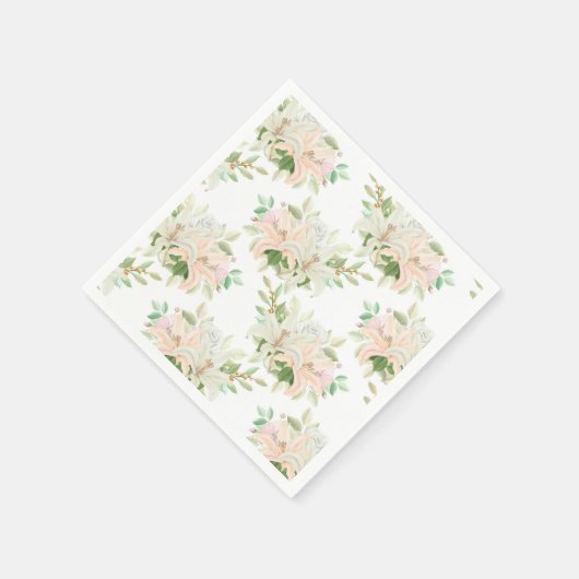 Blumenpapier Napkins Serviette (Ecke)