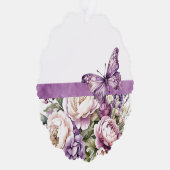 Blumenpapier-Ornament-Karte der lila Hütte Ornament Karte (Rechts)