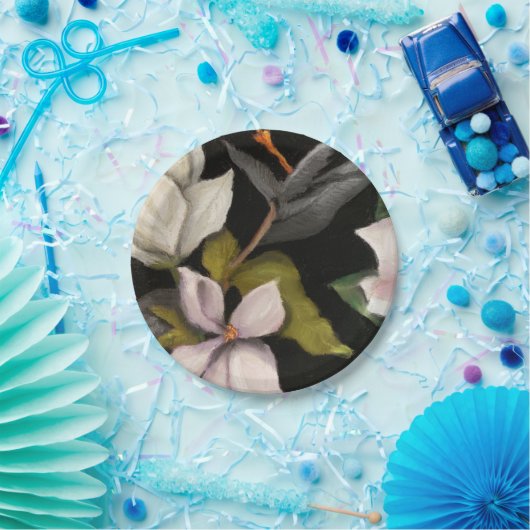 Blumenpapier Pappteller (Party)