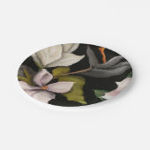 Blumenpapier Pappteller (Schrägansicht)