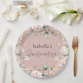 Blumenpapier Pappteller