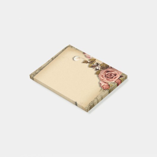 Blumenpapier Post-it Klebezettel (angewinkelt)