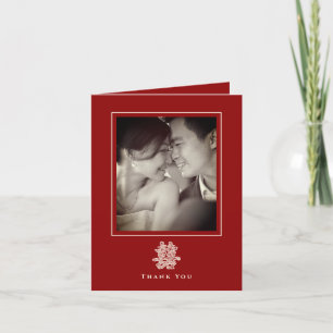 Blumenpapier schneiden doppeltes Glück chinesische Dankeskarte