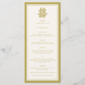 Blumenpapier schneiden doppeltes Glück chinesische Menükarte (Vorderseite)