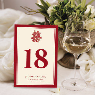 Blumenpapier schneiden doppeltes Glück chinesische Tischnummer