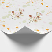 Blumenpapier - Schöne Blume Muster Geschenkpapier (Ecke)
