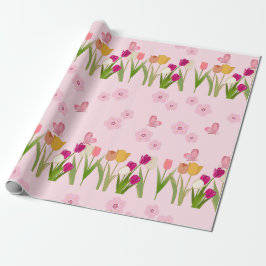 Blumenpapier - Schöne Blume Muster Geschenkpapier