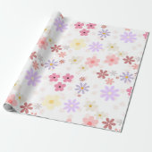 Blumenpapier - Schöne Blume Muster Geschenkpapier (Ungerollt)