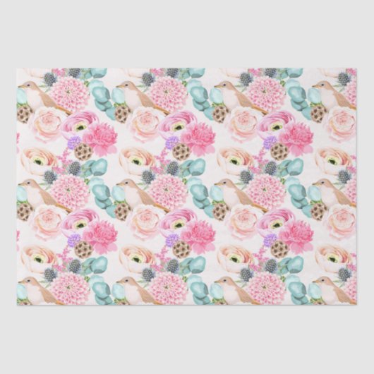 Blumenpapier Seidenpapier (Vorderseite)