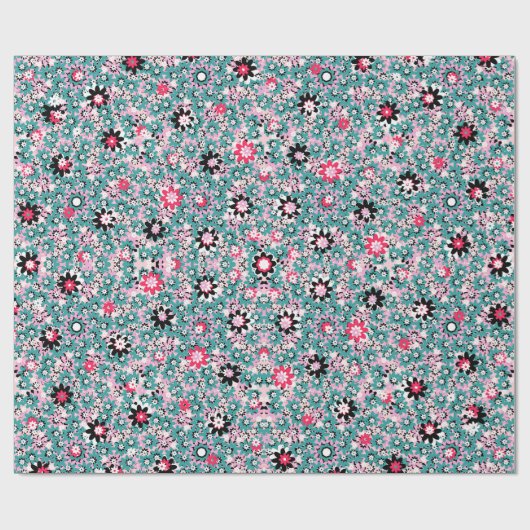 Blumenpapier - Stilvoll Geschenkpapier (Flach)