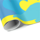 Blumenpapier, Surfer Pinguin Beach Geschenkpapier (Rolleneckpunkt)
