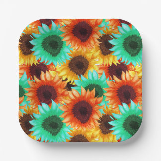 Blumenpapier Teller