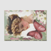 Blumenpapier Viktorianisch Seidenpapier (Vorderseite)