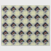 Blumenpapier zum Geburtstag Geschenkpapier (Flach)