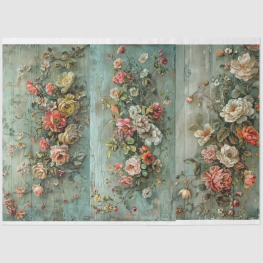 Blumenpapiere für Breadboards Seidenpapier (Vorderseite)