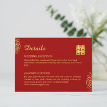 Blumenpapiere Rose Rot und Gold Chinesische Hochze
