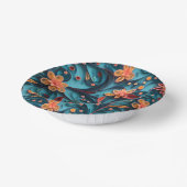 Blumenpapiermuster Papier Schalen Pappteller (Gewinkelt)