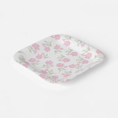 Blumenpapierplatte Pappteller (Gewinkelt)