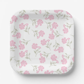 Blumenpapierplatte Pappteller