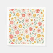 Blumenpapierservietten Serviette (Vorderseite)