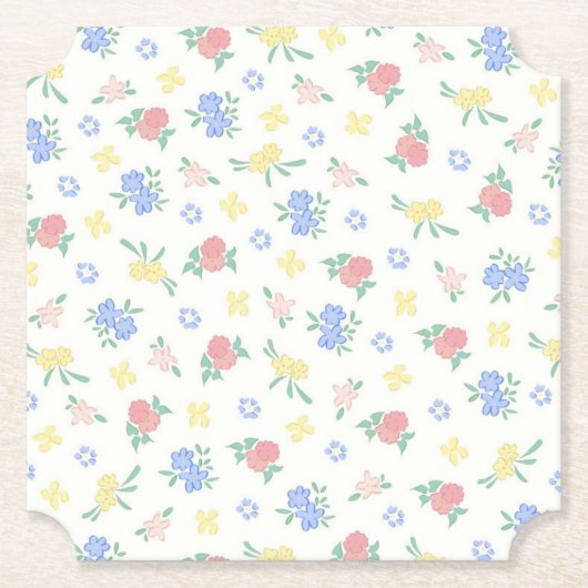 Blumenpapieruntersetzer Untersetzer (Vorderseite)