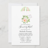 Blumenparachute Bridal oder Babydusche per Mail Einladung (Vorderseite)