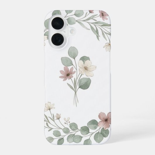 Blumenparadies iPhone 16 Hülle (Rückseite)