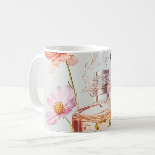 Blumenparfüm Kaffeetasse (Vorderseite Links)