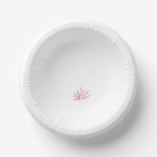 Blumenparty-Schalen Elegantes rotes Tischgeschir Pappteller