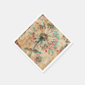 Blumenparty Serviette (Ecke)