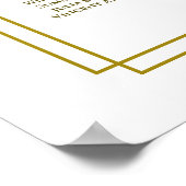 Blumenpastel 16 Tabelle Hochzeitskarte Poster (Ecke)