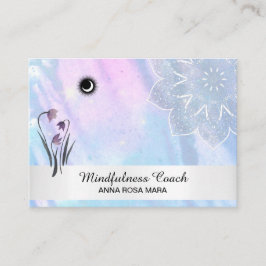 *~* Blumenpastel Moon Lacey Mandala Foil  Visitenkarte