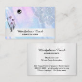 *~* Blumenpastel Moon Mandala Foil Visitenkarte (Vorne/Hinten)