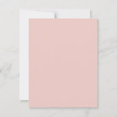 Blumenpastel Pink Blau Wasserfarben Kinderdusche Einladung (Rückseite)