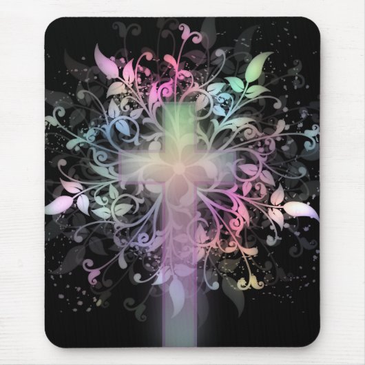 Blumenpastell Mousepad (Vorne)