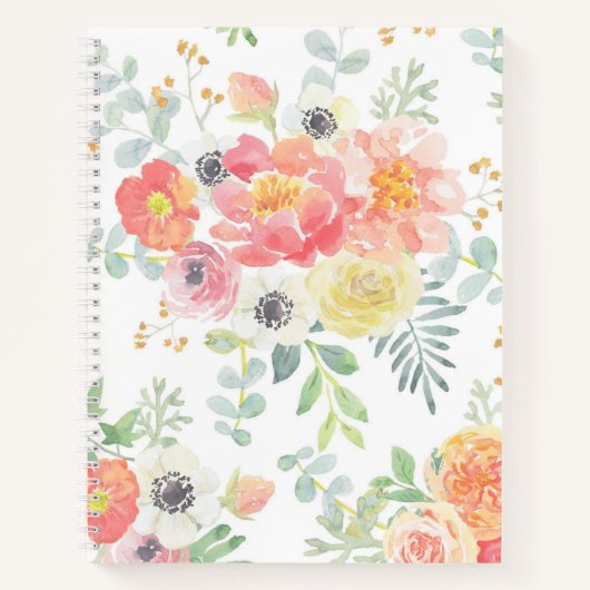 Blumenpastete Notizbuch (Vorderseite)