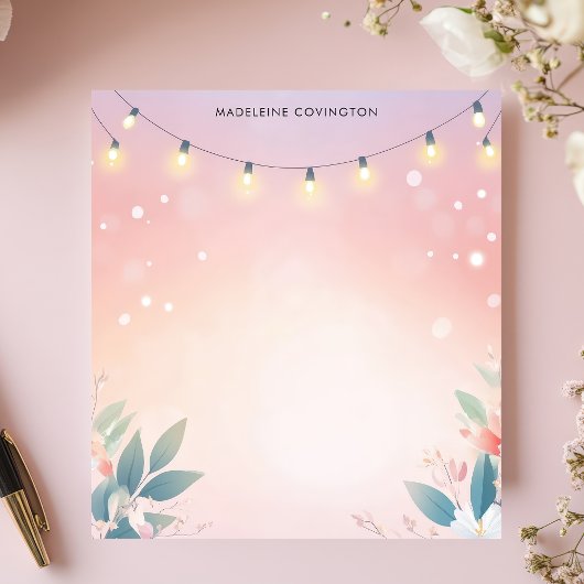 Blumenpastete, Personalisierter Name Notizblock