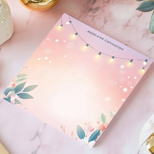 Blumenpastete, Personalisierter Name Notizblock